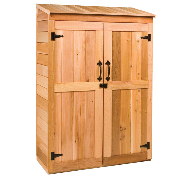 Cedarshed Garden Hutch 4 ft. W x 2 ft. D Solid Wood Vertical Tool Shed Wayfair Canada